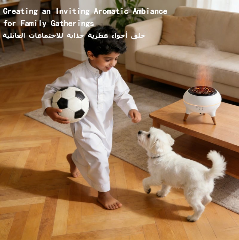 Field air humidifier，Essential Oil Diffuser Aromatherapy Diffuser 350ml– Remote Control, 7 Varieties of Flames, Night Light, Ultrasonic Mist, Silent Operation & Auto Shutoff – Ideal for Bedroom, Office & Yoga&meditation - Image 4